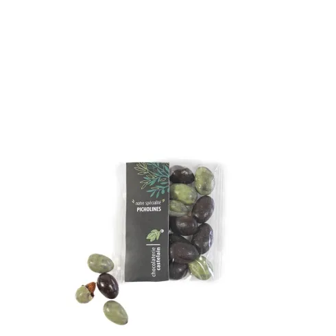 chocolaterie-castelain-picorer-picholine-amandes-chocolat-50g image 1