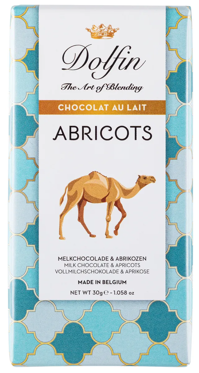 dolfin-carnets-de-voyage-abricots-tablette-chocolat-au-lait image 1