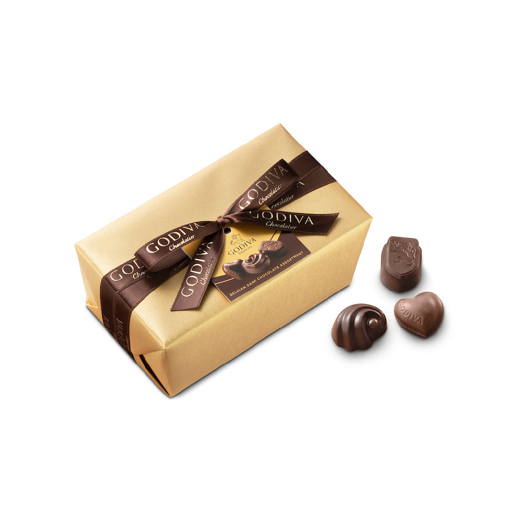 godiva-gold-ballotin-coffret-chocolat-noir-500g-pralin image 2