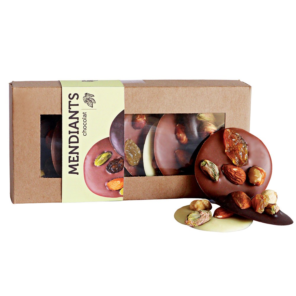 castelain-picorer-mendiants-noir-lait-assortiment-130g image 1