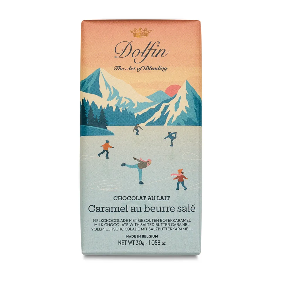 dolfin-vintage-winter-tablette-chocolat-lait-caramel-beurre-sal-30g image 1