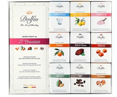 dolfin-coffrets-cadeaux-27-mini-tablettes-coffret-chocolat-9-saveurs image 3