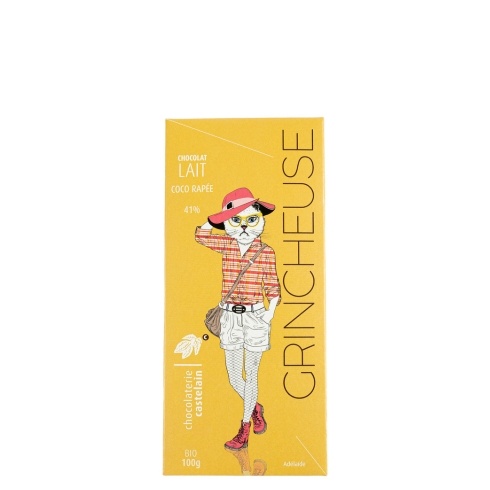 chocolaterie-castelain-traditions-tablette-lait-41-coco-100g-bio image 1