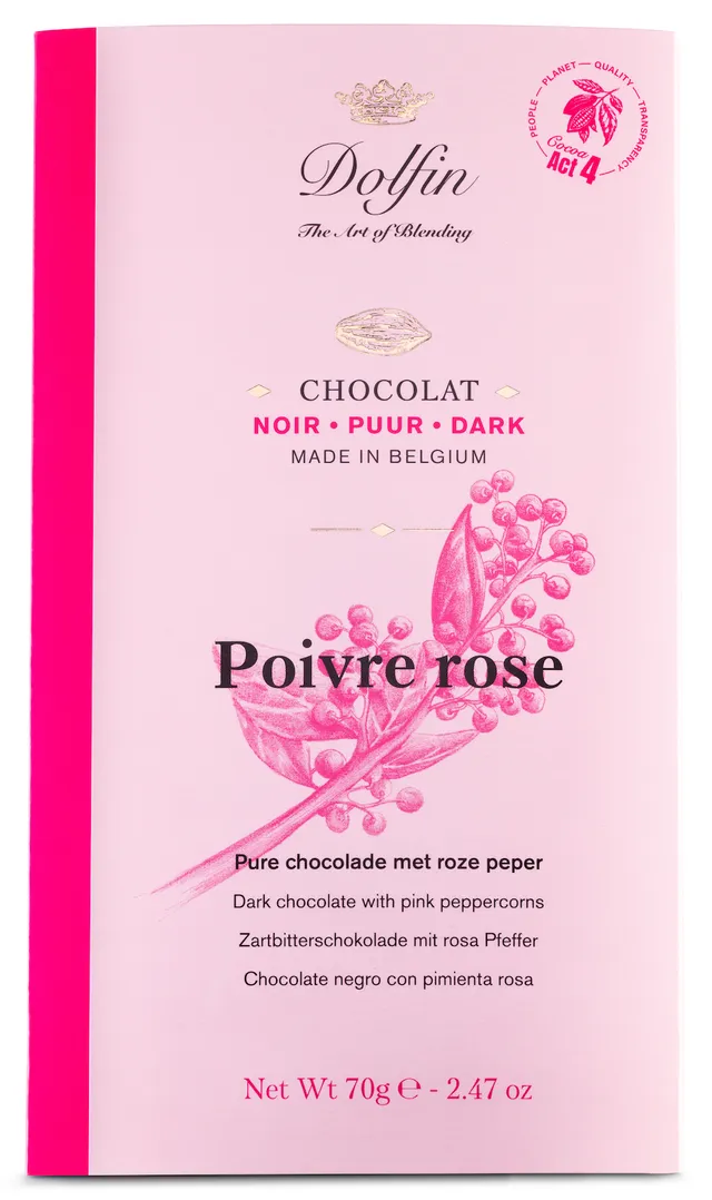 dolfin-collection-poivre-rose-tablette-chocolat-noir-60 image 1