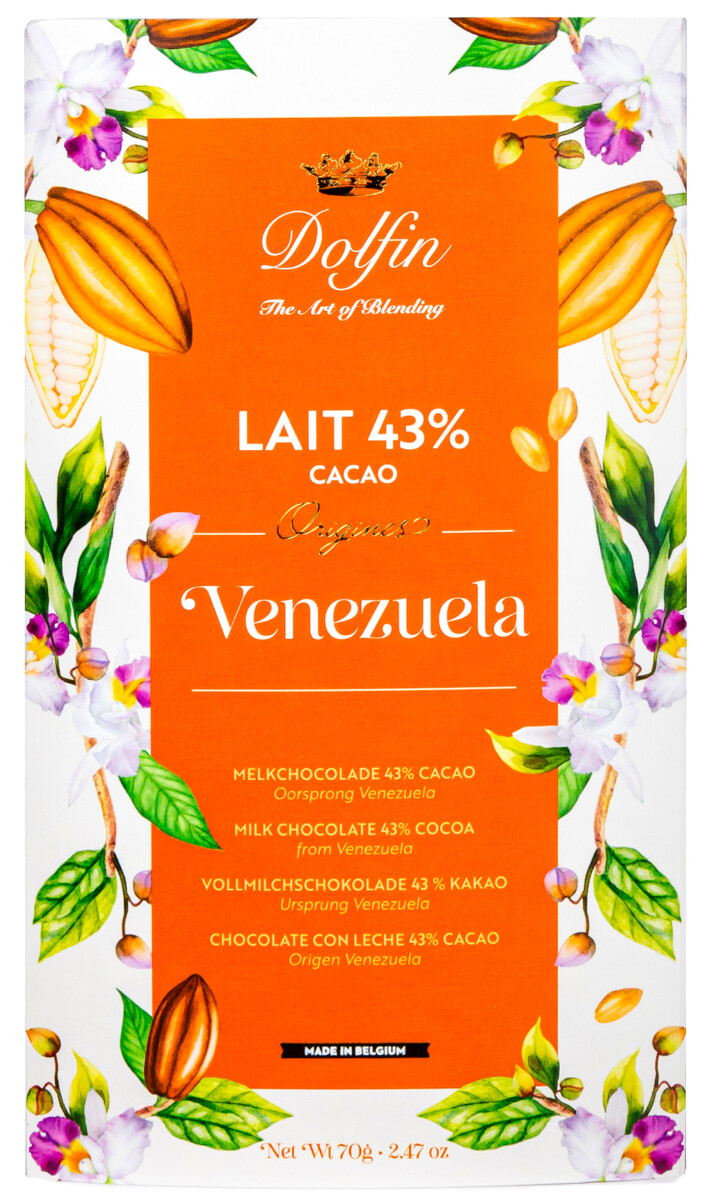 dolfin-origines-venezuela-43-tablette-chocolat-au-lait image 1