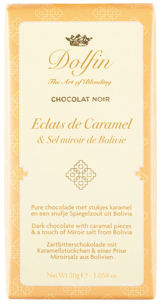 dolfin-sucr-sal-clats-caramel-tablette-chocolat-noir-30g image 1