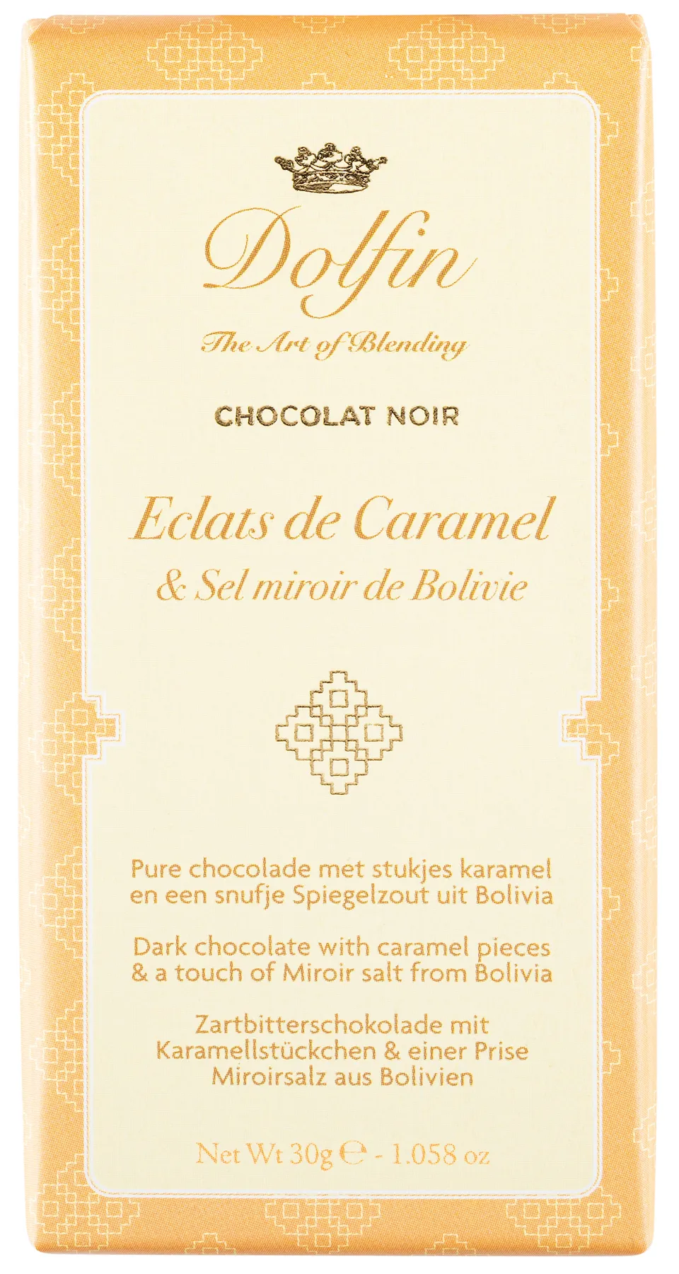 dolfin-sucr-sal-clats-caramel-tablette-chocolat-noir-30g image 1