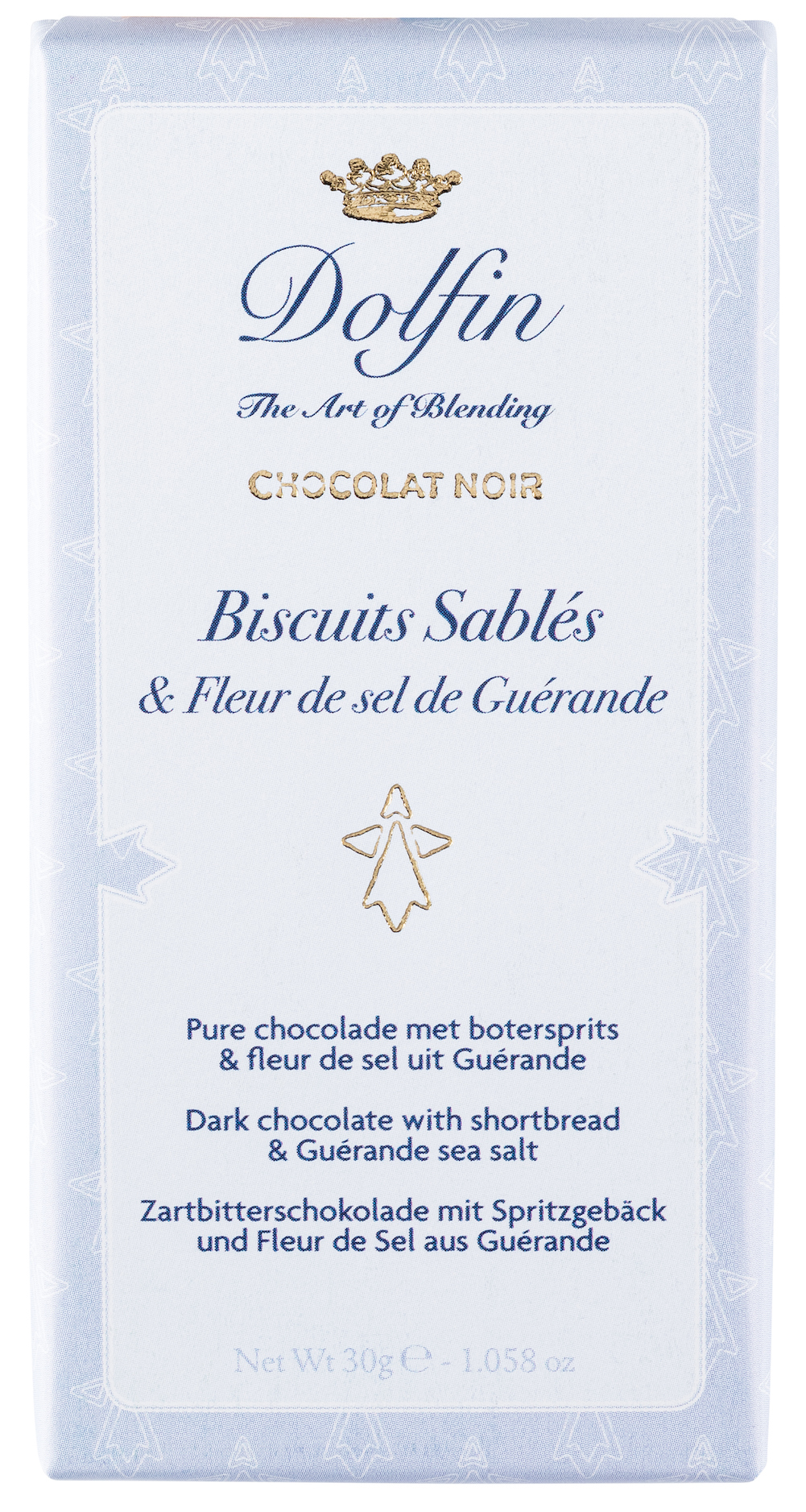 dolfin-sucr-sal-biscuits-sabl-s-tablette-chocolat-noir-sel-30g image 1