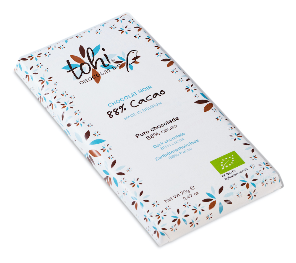 dolfin-88-tablette-chocolat-noir-bio-70g-cacao-intense image 2