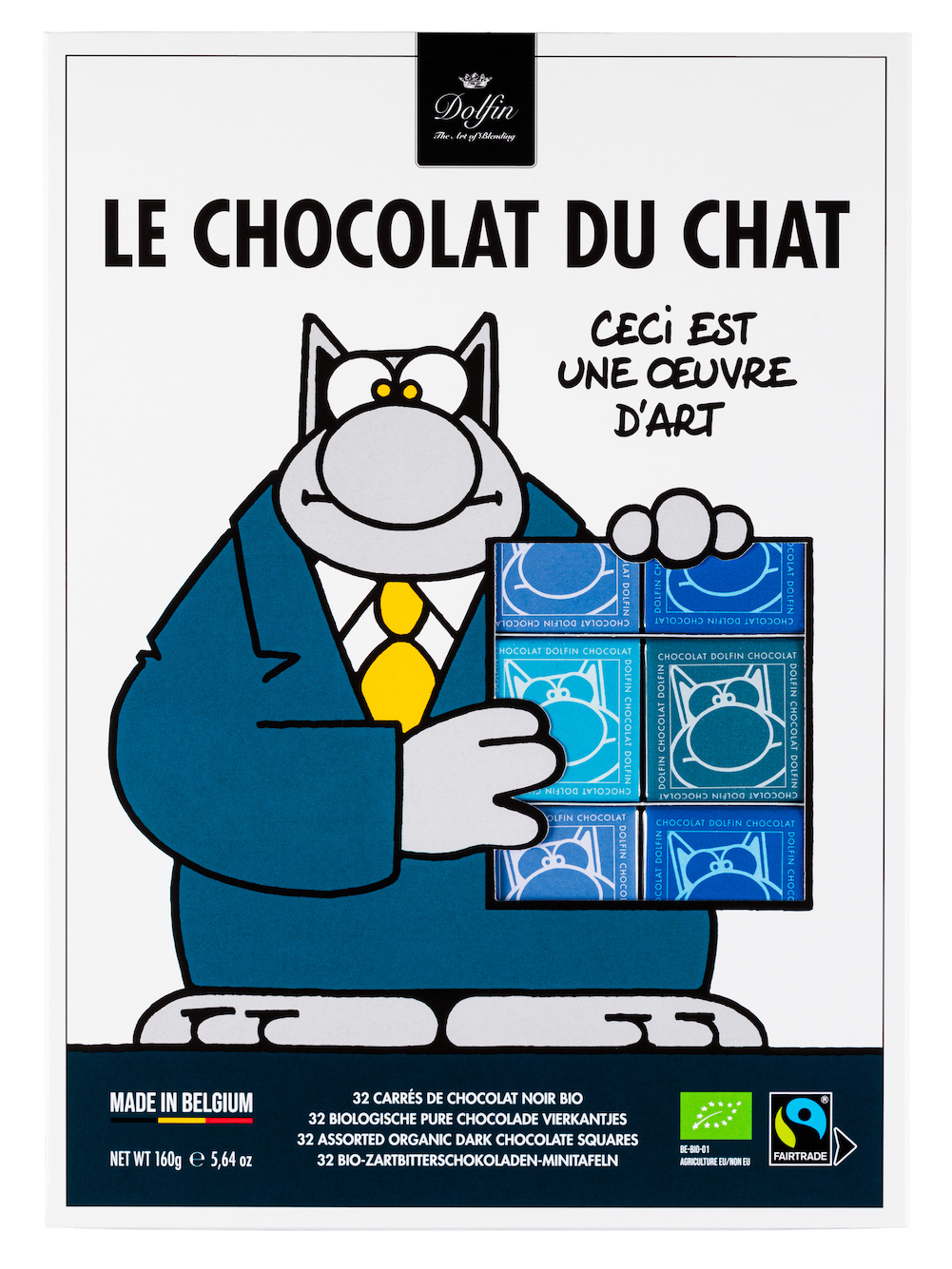 dolfin-le-chat-assortiment-32-napolitains-chocolat-noir-bio image 1