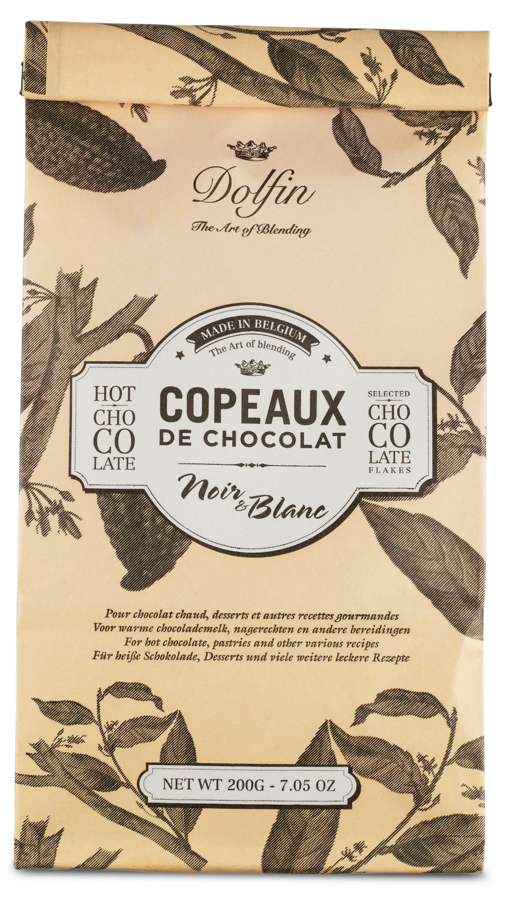dolfin-copeaux-mix-noir-blanc-copeaux-chocolat-200g-vanille image 1