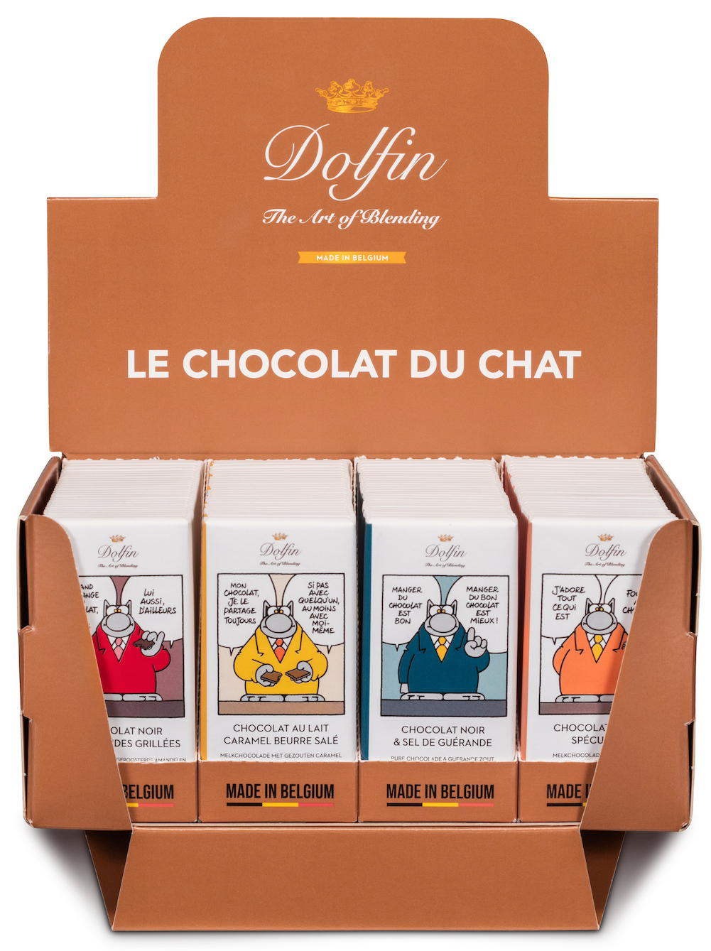 dolfin-le-chat-tablettes-chocolat-100x30g-caramel-sp-culoos-amandes image 1