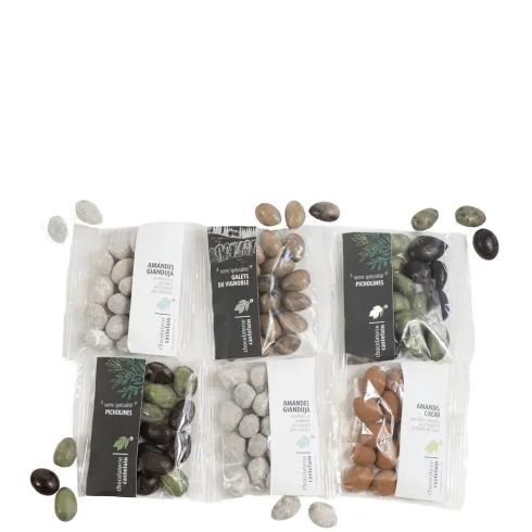 castelain-picorer-6-pochettes-amandes-chocolat-300g image 1