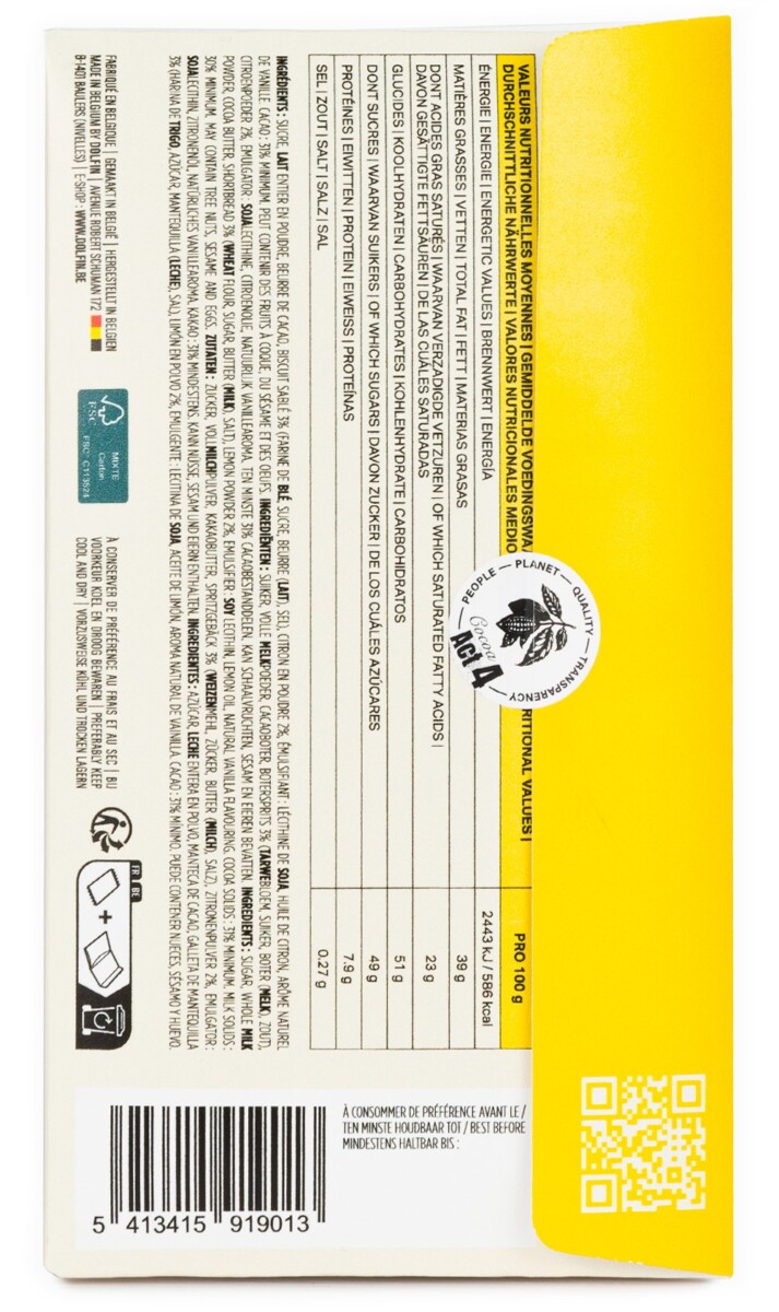 dolfin-blanc-citron-et-biscuit-sabl-tablette-chocolat-blanc image 2