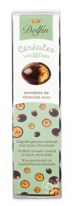 dolfin-billes-c-r-ales-souffl-es-enrob-es-chocolat-noir image 1