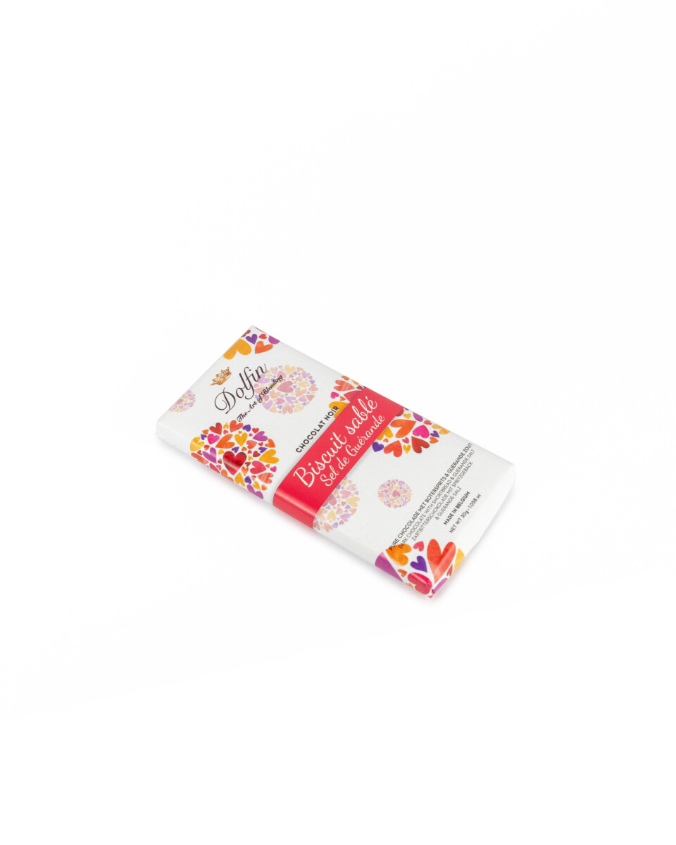 dolfin-love-tablette-chocolat-noir-biscuit-sabl-30-g image 2