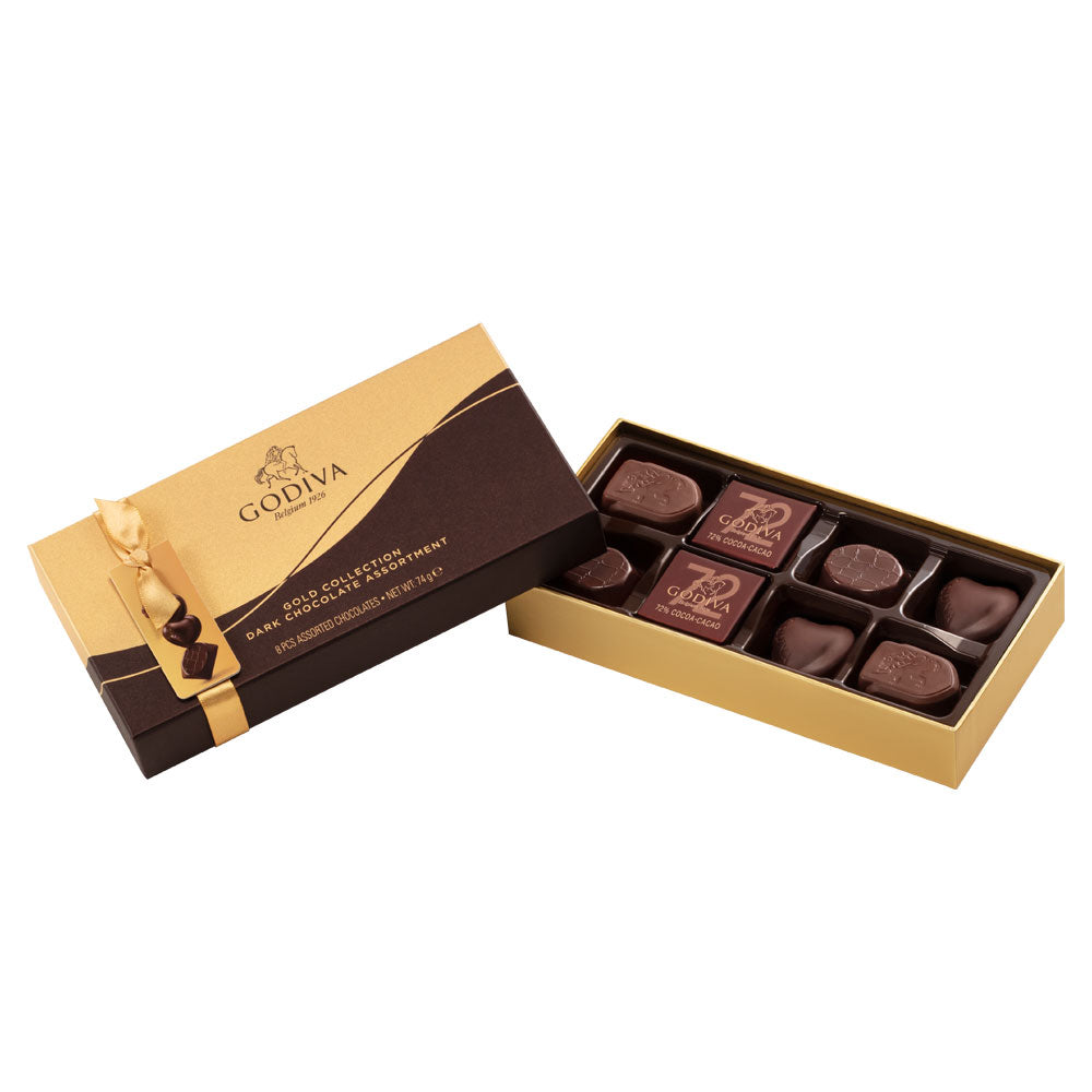 godiva-collection-or-coffret-chocolat-noir-8-pcs-pralin image 3