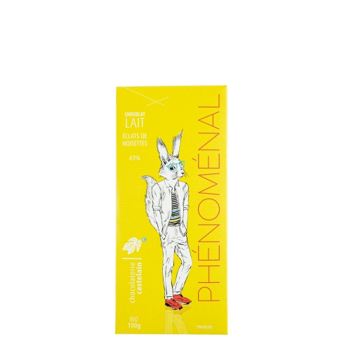 chocolaterie-castelain-tablette-lait-41-clats-noisettes-bio-100g image 1