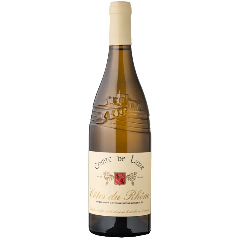 chocolaterie-castelain-vins-comte-de-lauze-cdr-blanc-viognier image 1
