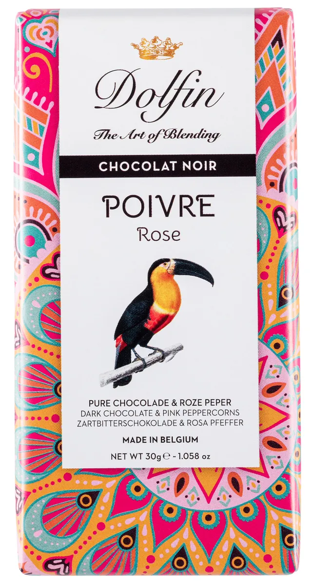 dolfin-carnets-de-voyage-poivre-rose-tablette-chocolat-30g image 1