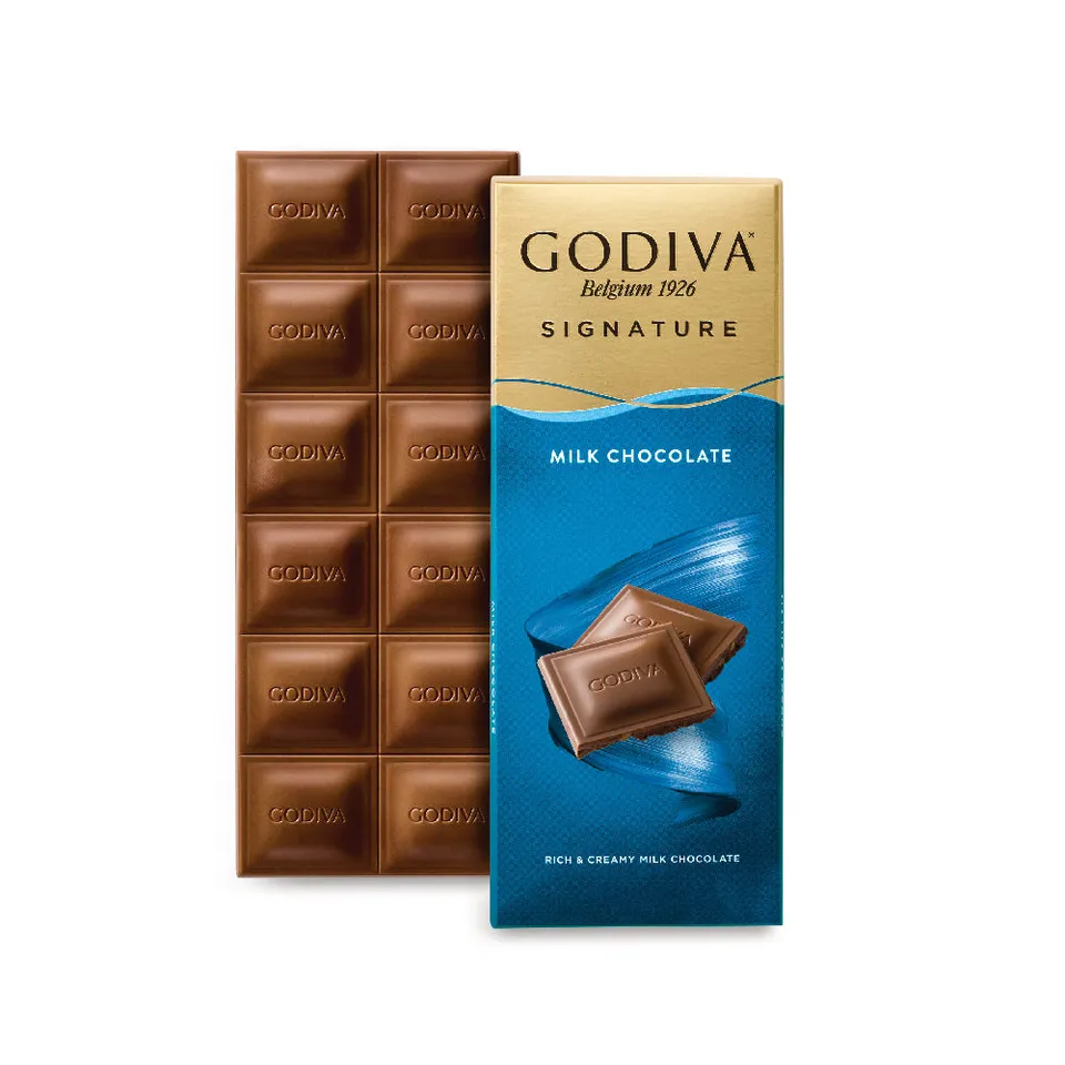 godiva-tablettes-signature-tablette-chocolat-au-lait-90g image 1