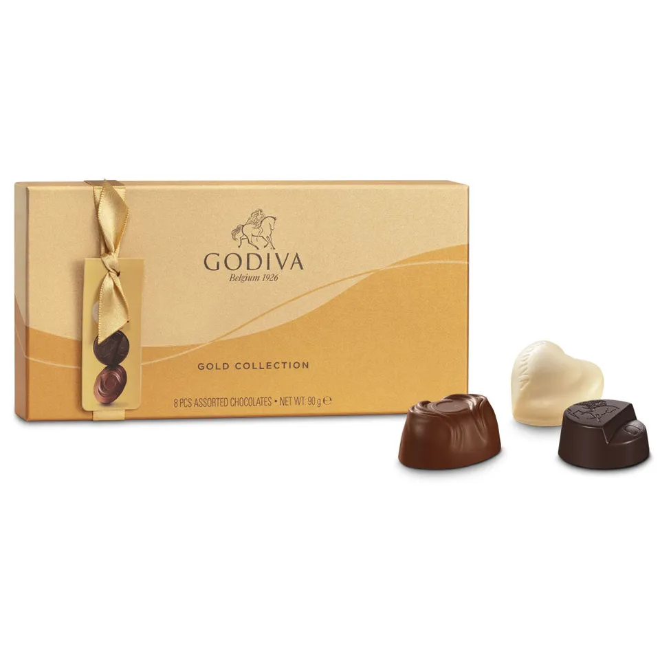 godiva-collection-or-coffret-chocolat-lait-8-pcs-pralin image 1