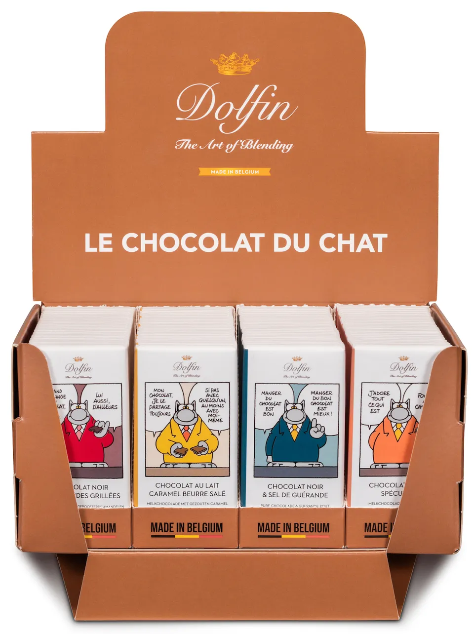 dolfin-le-chat-tablettes-chocolat-100x30g-caramel-sp-culoos-amandes image 1