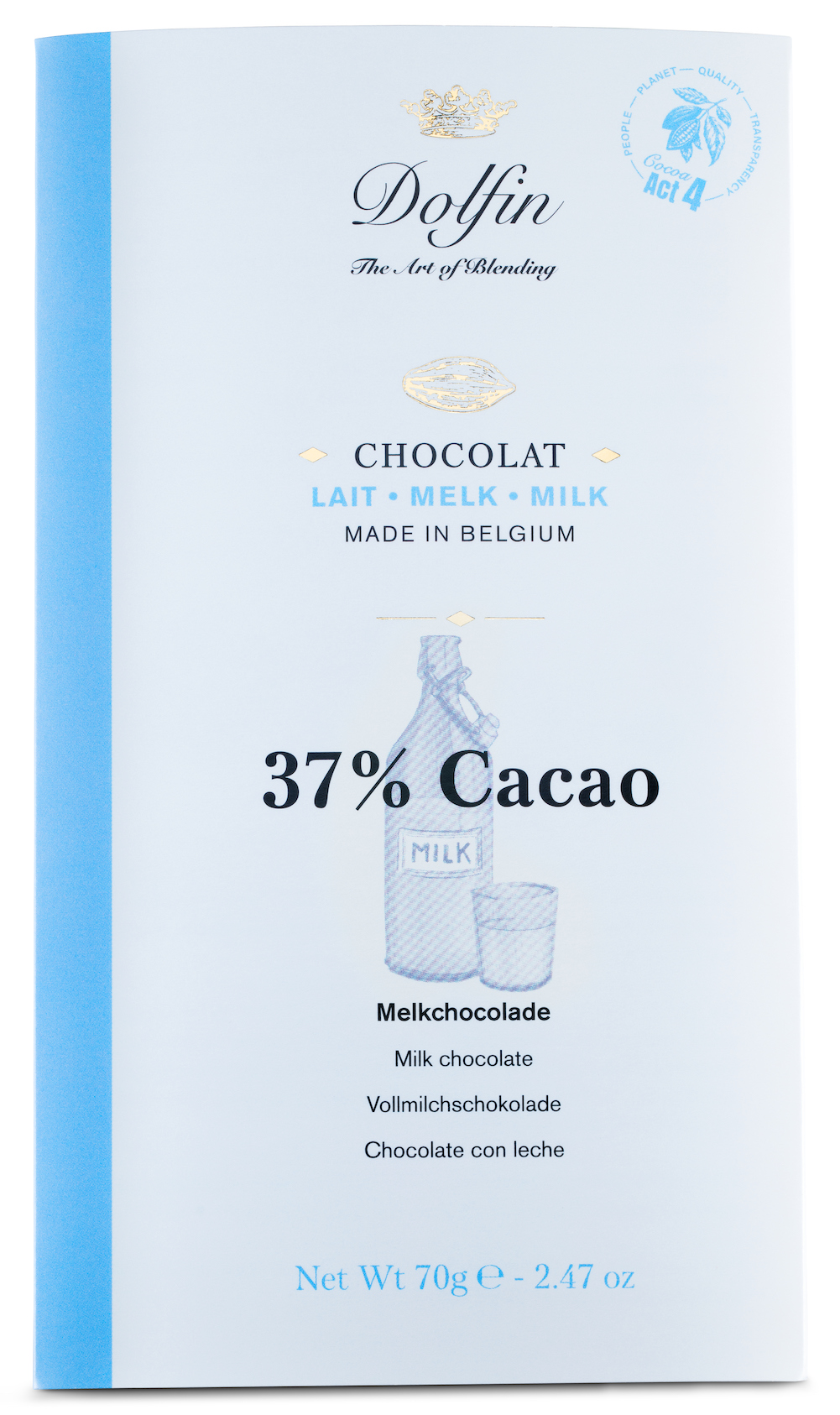 dolfin-37-tablette-chocolat-au-lait-doux-vanille-format-classique image 1