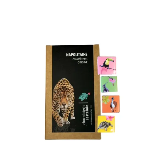 chocolaterie-castelain-picorer-napolitains-noirs-bio-500g-4-origines image 1