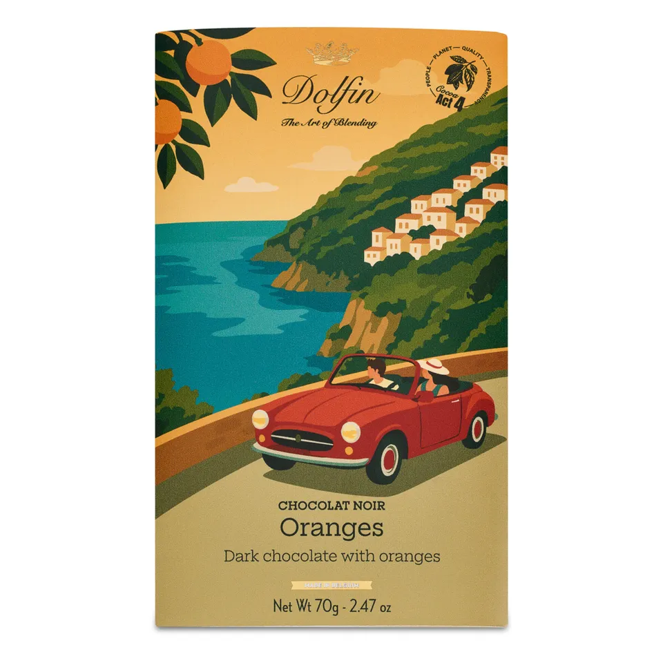 dolfin-vintage-oranges-tablette-chocolat-noir-orange image 1