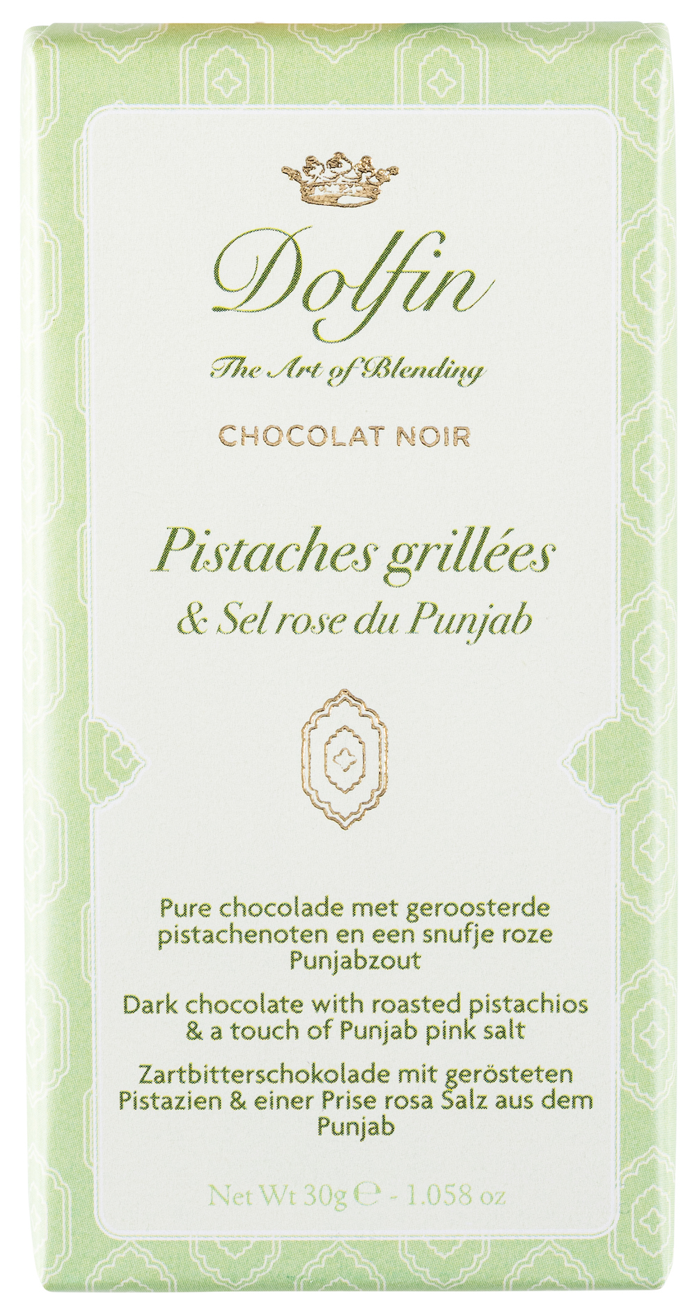 dolfin-sucr-sal-pistaches-sel-rose-tablette-noir-30g image 1