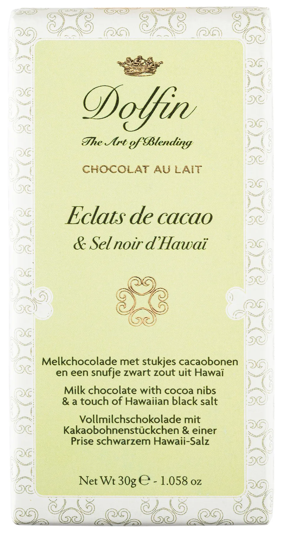 dolfin-sucr-sal-clats-de-cacao-sel-noir-d-hawa-tablette-lait image 1