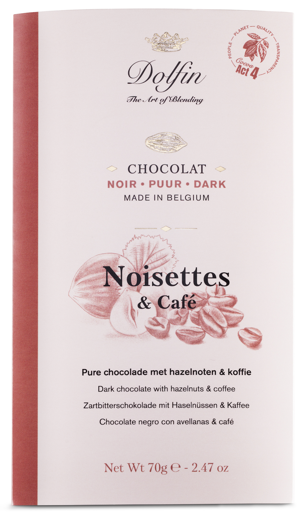 dolfin-collection-noisettes-caf-tablette-chocolat-noir-60 image 1