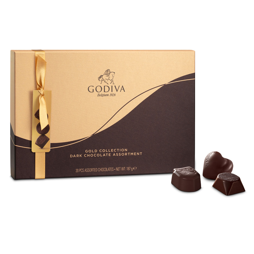 godiva-collection-or-coffret-chocolat-noir-20-pcs-pralin image 3