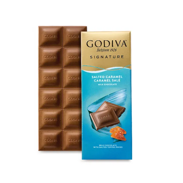 godiva-tablettes-signature-tablette-chocolat-lait-90g-caramel image 1
