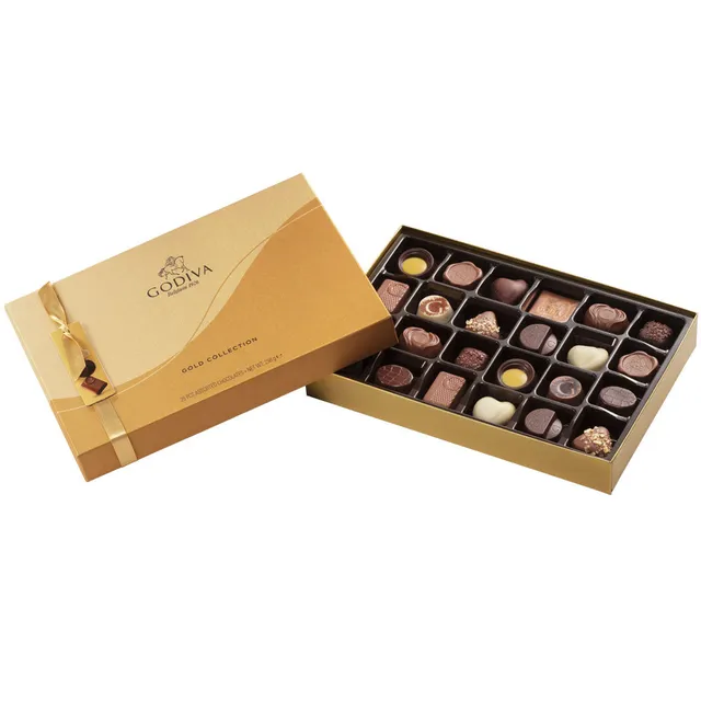 godiva-collection-or-bo-te-chocolats-assortis-pralin-25-pi-ces image 1