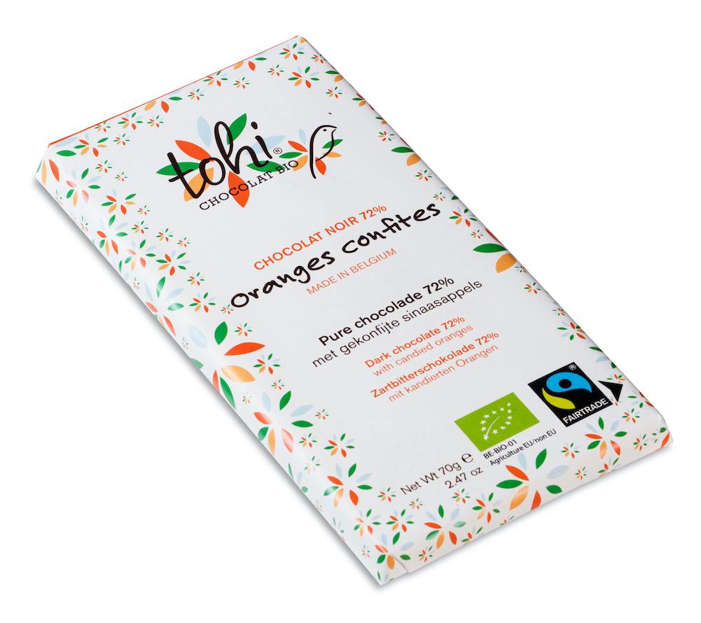 dolfin-collection-oranges-confites-tablette-chocolat-bio-70g image 2