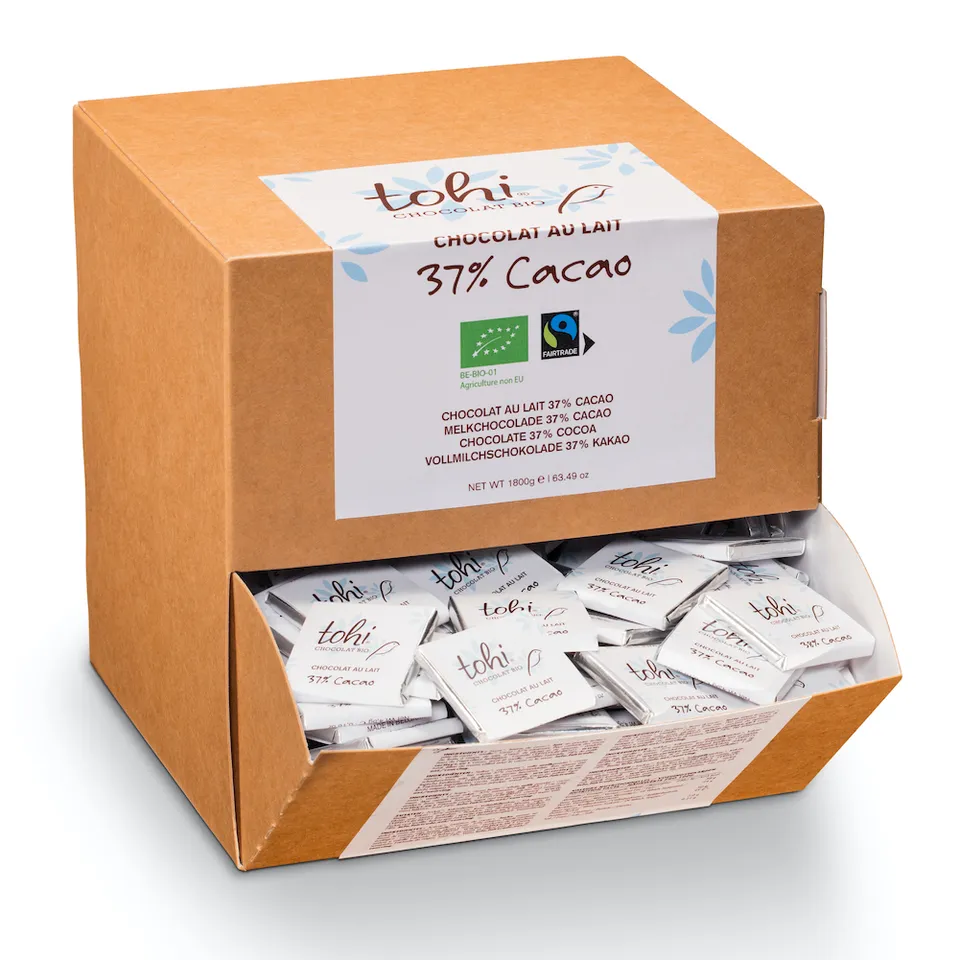 dolfin-carr-s-de-chocolat-en-vrac-37-cacao-boite-lait-bio image 1
