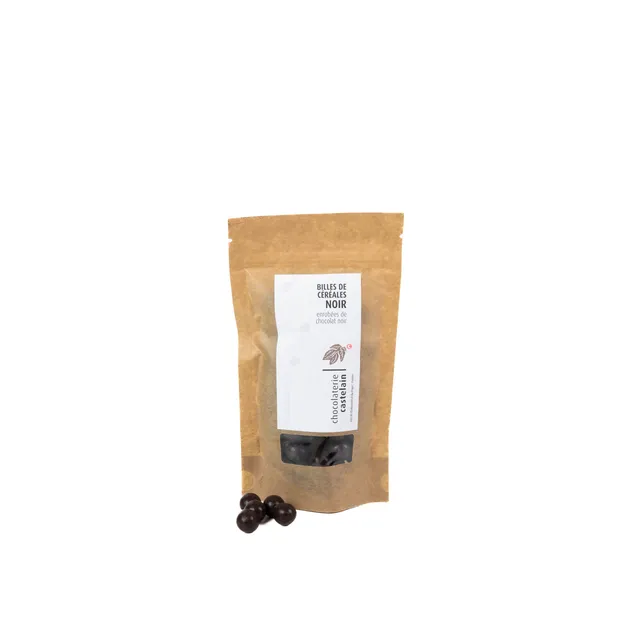 castelain-picorer-billes-de-c-r-ales-chocolat-noir-150g-bio image 1