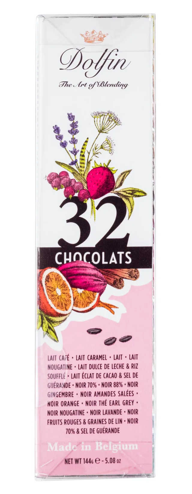 dolfin-carr-s-tube-32-napolitains-chocolat-noir-lait-16-parfums image 1
