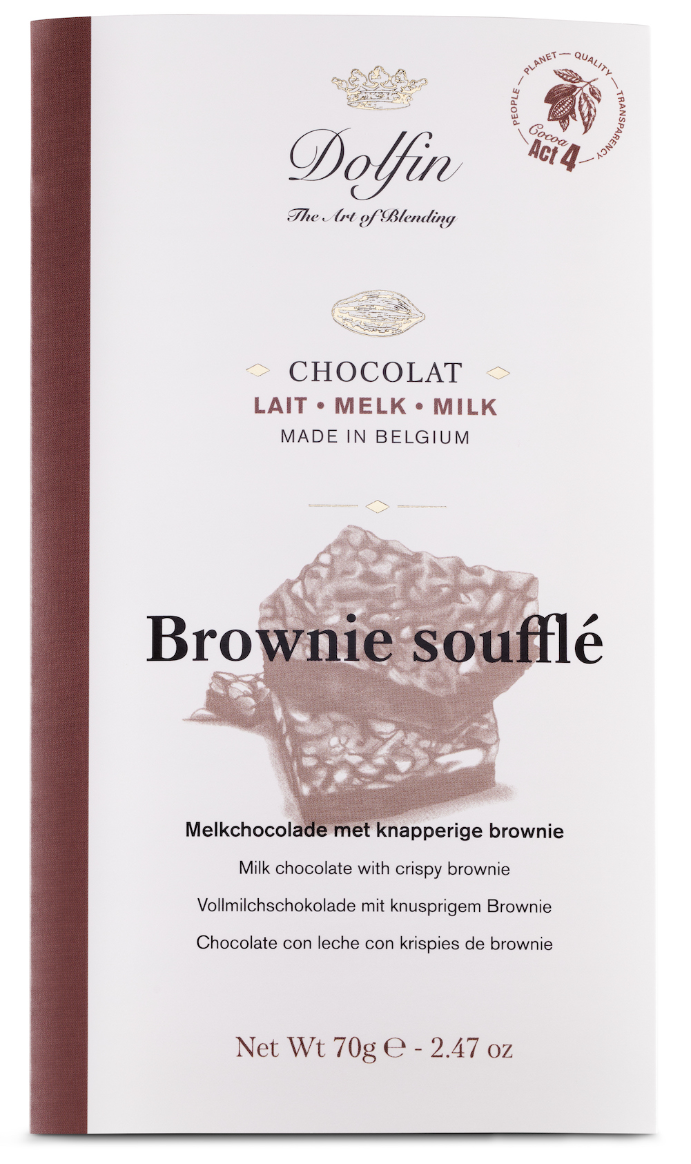 dolfin-collection-brownies-souffl-s-tablette-chocolat-au-lait image 1