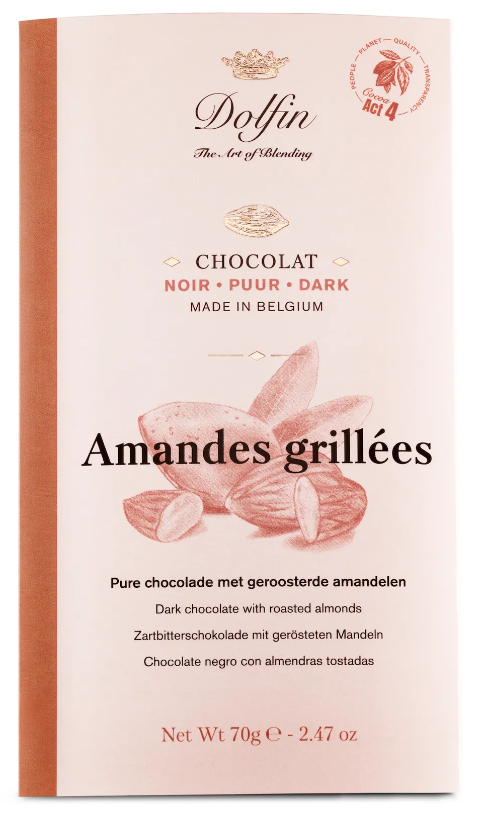 dolfin-collection-amandes-grill-es-tablette-chocolat-noir-60 image 1