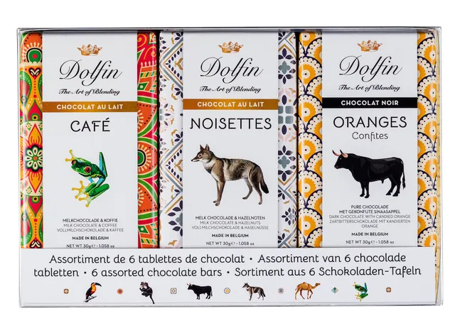 dolfin-carnets-de-voyage-6-tablettes-chocolat-assortiment-6x30g image 1