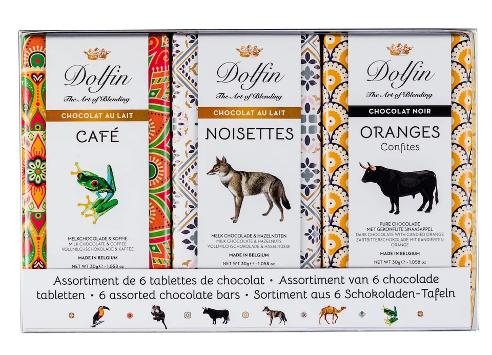 dolfin-carnets-de-voyage-6-tablettes-chocolat-assortiment-6x30g image 1