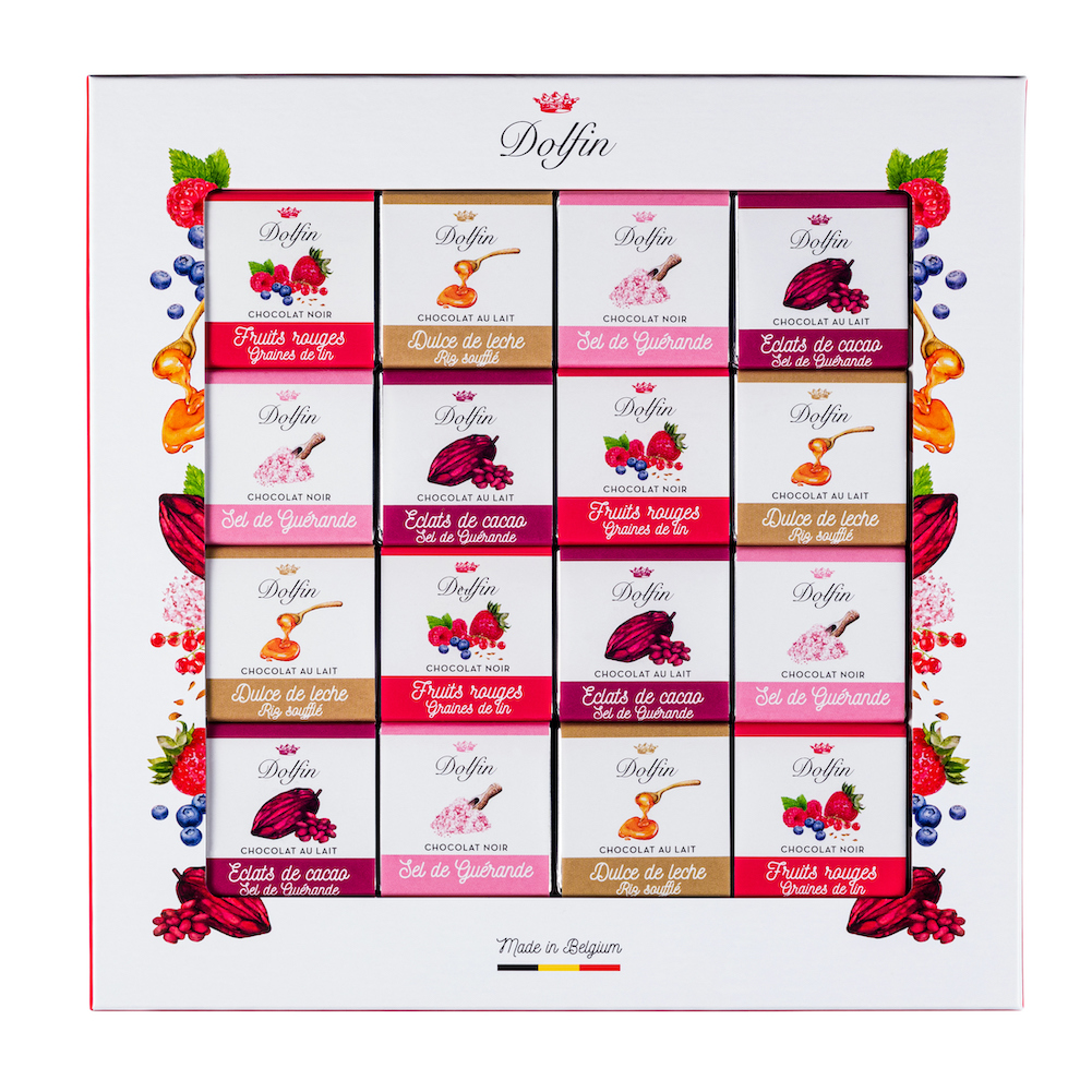 dolfin-sucr-sal-48-napolitains-coffret-chocolat-4-saveurs image 1