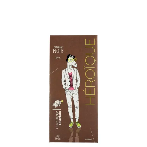 chocolaterie-castelain-tablettes-traditions-tablette-noir-85-bio-100g image 1