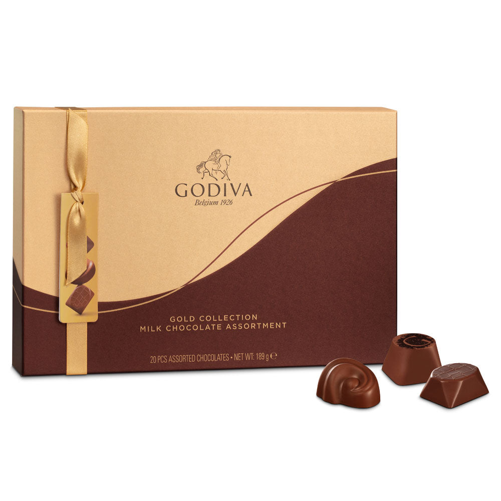 godiva-collection-or-coffret-chocolat-lait-20-pcs-pralin image 1