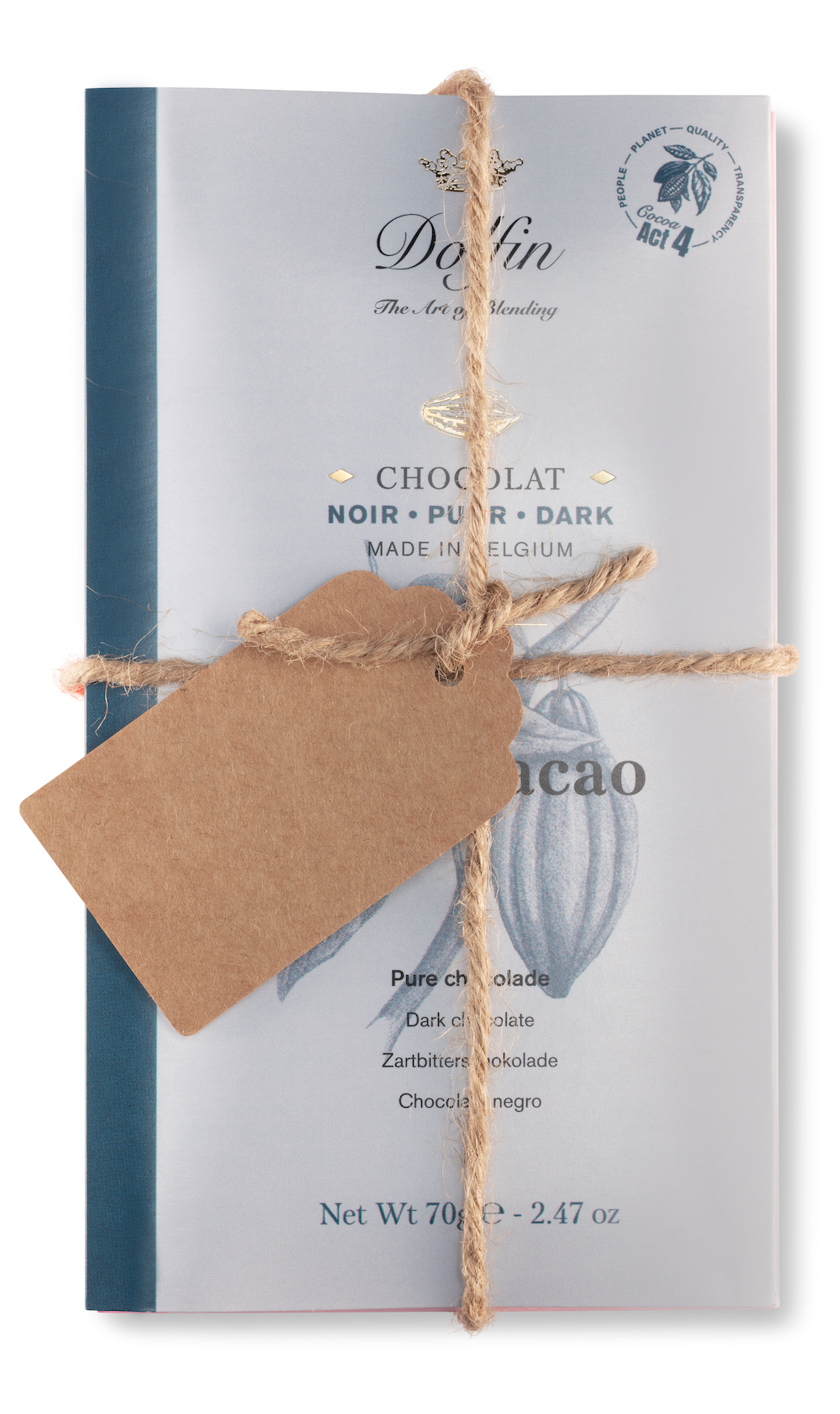 dolfin-coffrets-cadeaux-assortiment-5-tablettes-chocolat-noir-70g image 2
