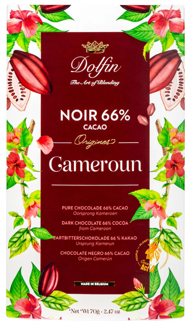 dolfin-origines-cameroun-66-tablette-chocolat-noir image 1
