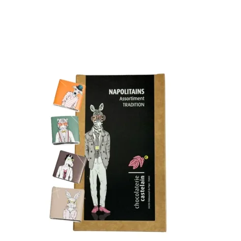 castelain-picorer-napolitains-bio-500g-noir-lait-caramel image 1